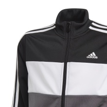 adidas Trainingsanzug Essentials Tricot (100% Polyester) schwarz/weiss Jungen